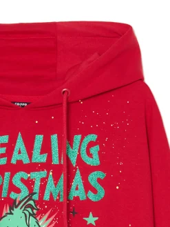 Outlet Świąteczna bluza z Grinchem Ubrania Świąteczne|Bluzy