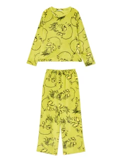 Clearance Świąteczna piżama Grinch Cozy|Akcesoria Świąteczne