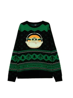 Clearance Świąteczny sweter Mandalorian Ubrania Świąteczne|Swetry