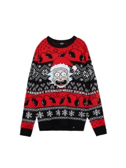 Sale Świąteczny sweter Rick and Morty Ubrania Świąteczne|Swetry