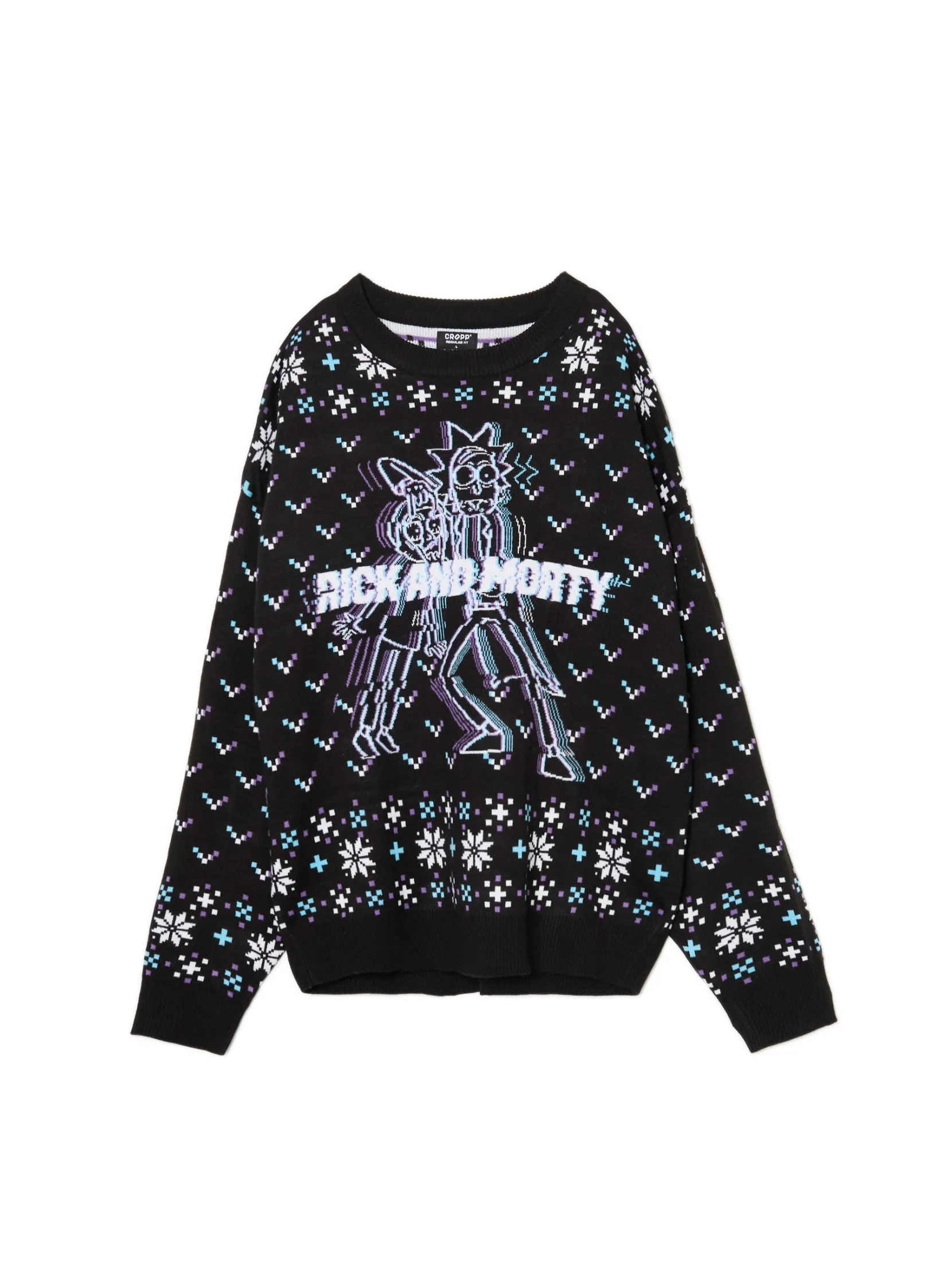Clearance Świąteczny sweter Rick and Morty Ubrania Świąteczne|Swetry