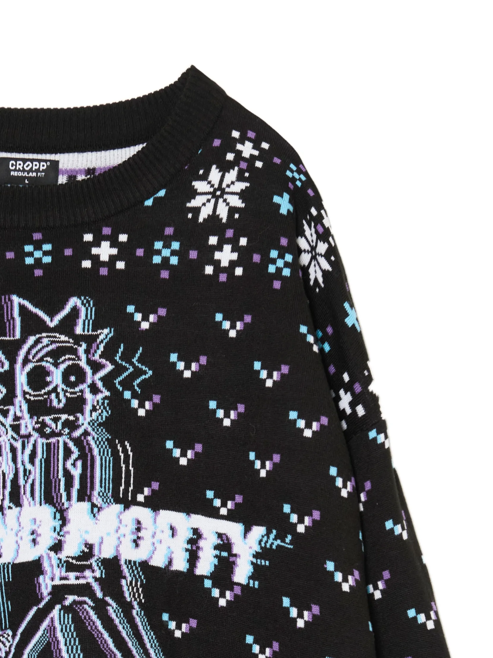 Clearance Świąteczny sweter Rick and Morty Ubrania Świąteczne|Swetry