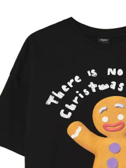 Outlet Świąteczny T-shirt z Ciastkiem Ubrania Świąteczne|Koszulki, Topy