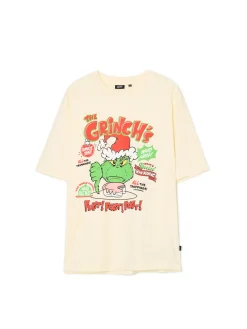 Sale Świąteczny T-shirt z Grinchem Ubrania Świąteczne|Koszulki