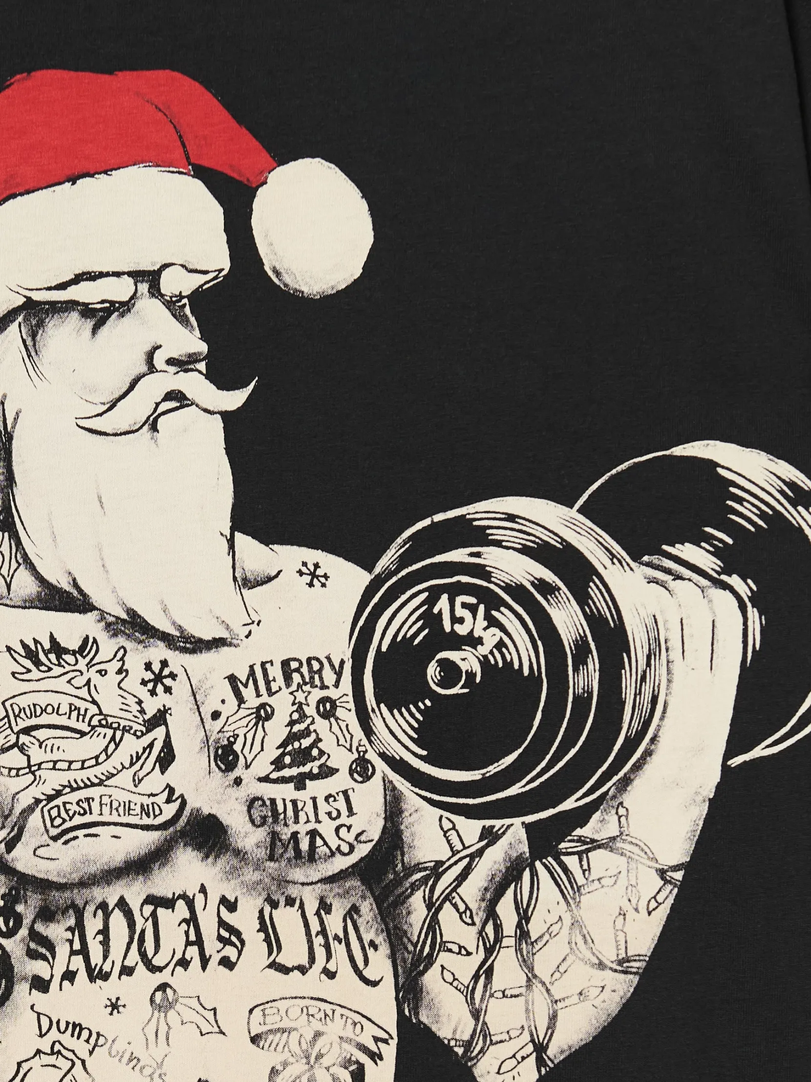 Hot Świąteczny T-shirt z Mikołajem Ubrania Świąteczne|Koszulki