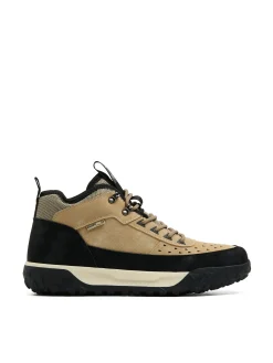 Online Wysokie beżowe sneakersy Za Kostkę
