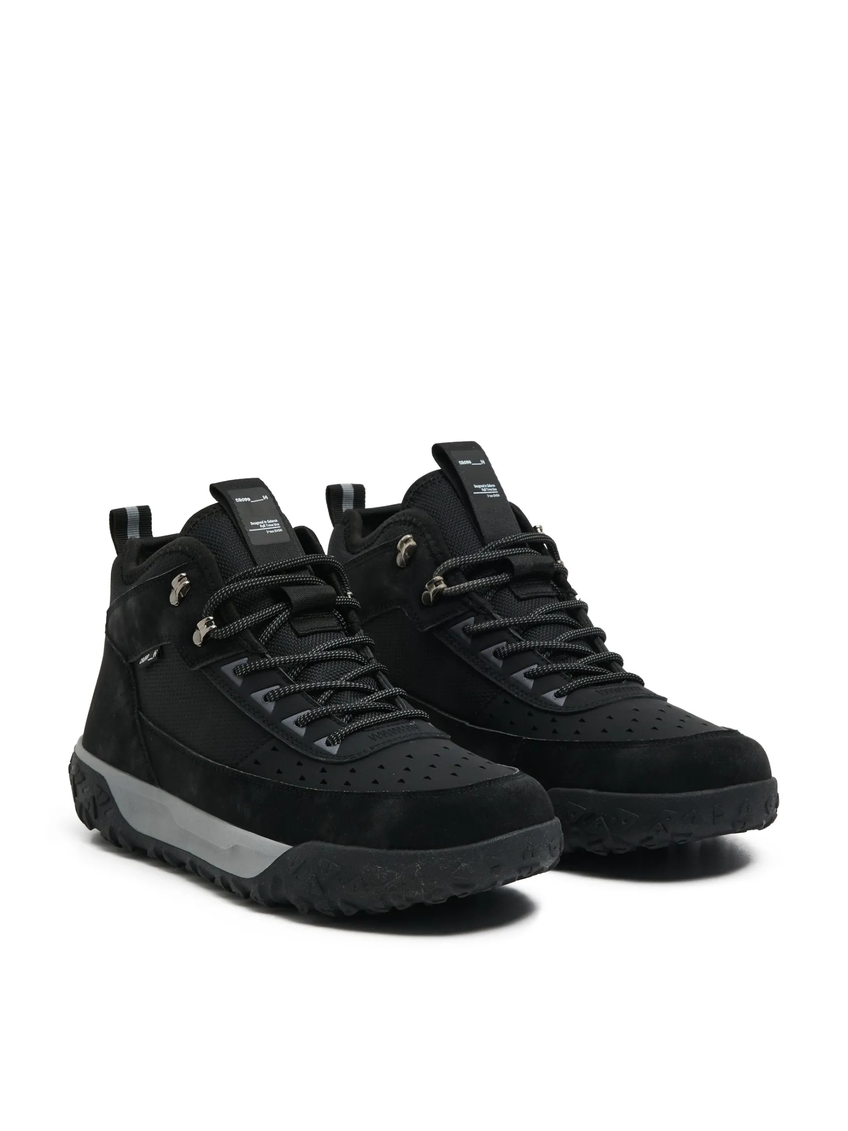 Hot Wysokie czarne sneakersy Za Kostkę