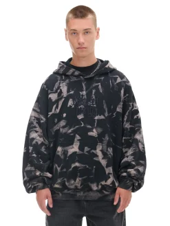 Best Wzorzysta bluza z kapturem z naszywką Bluzy