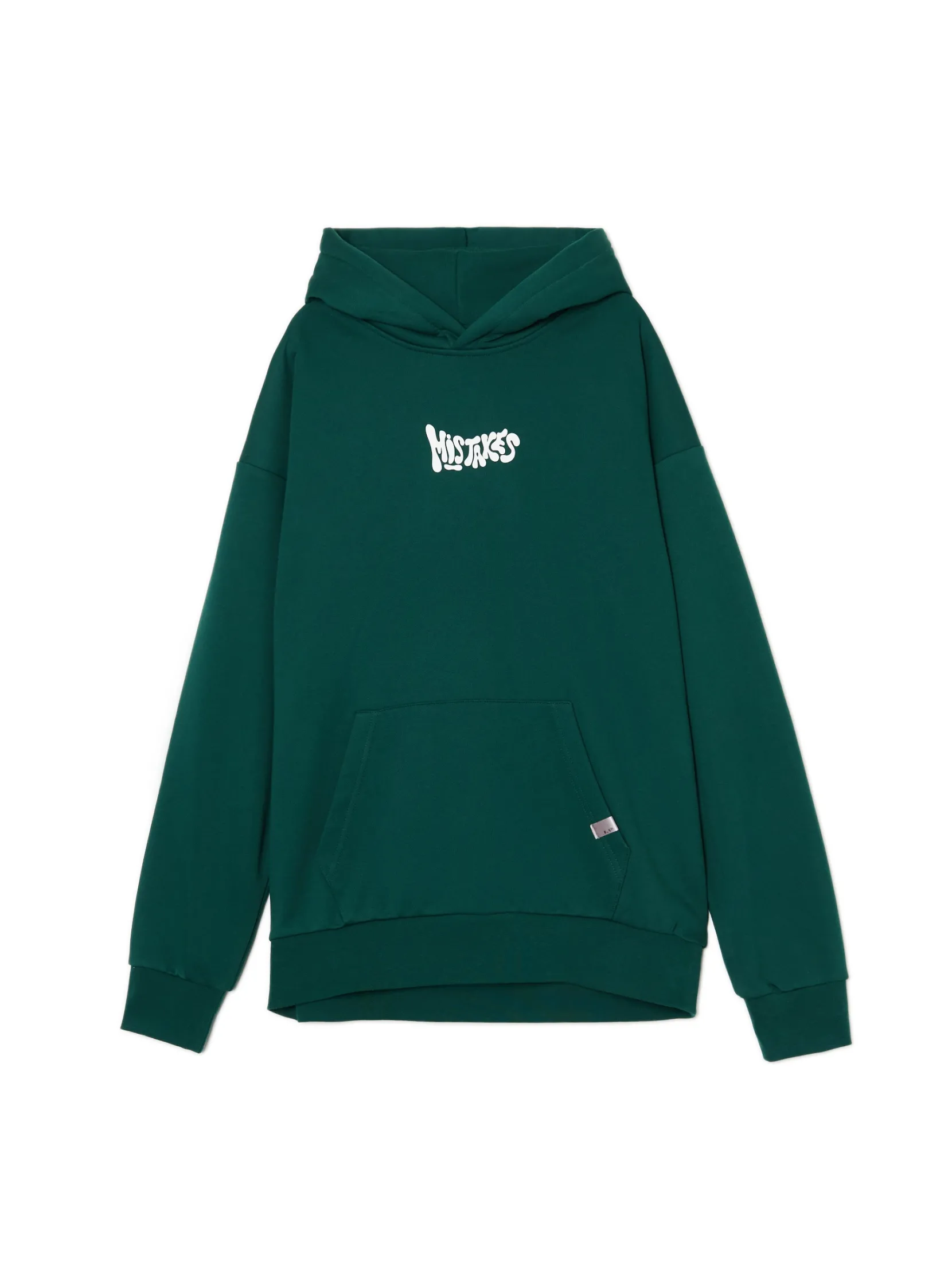 New Zielona bluza hoodie z nadrukiem Bluzy