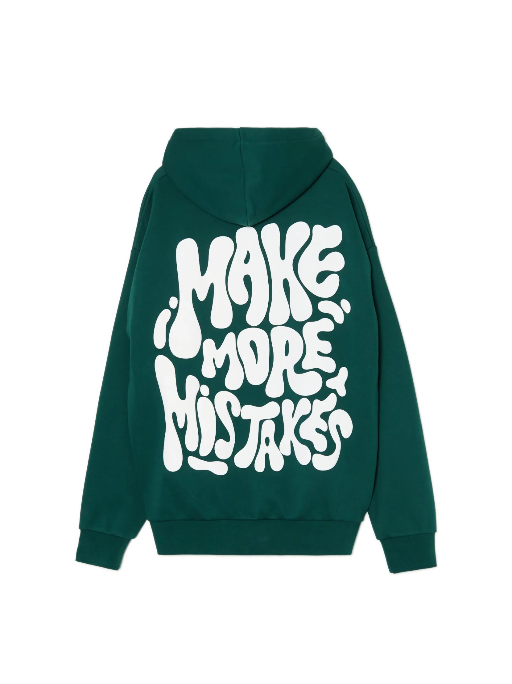 New Zielona bluza hoodie z nadrukiem Bluzy