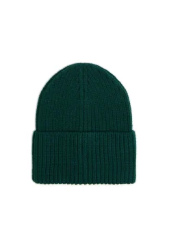 Discount Zielona czapka beanie Czapki