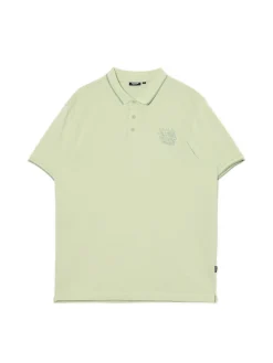 Discount Zielona koszulka polo z haftem Koszulki
