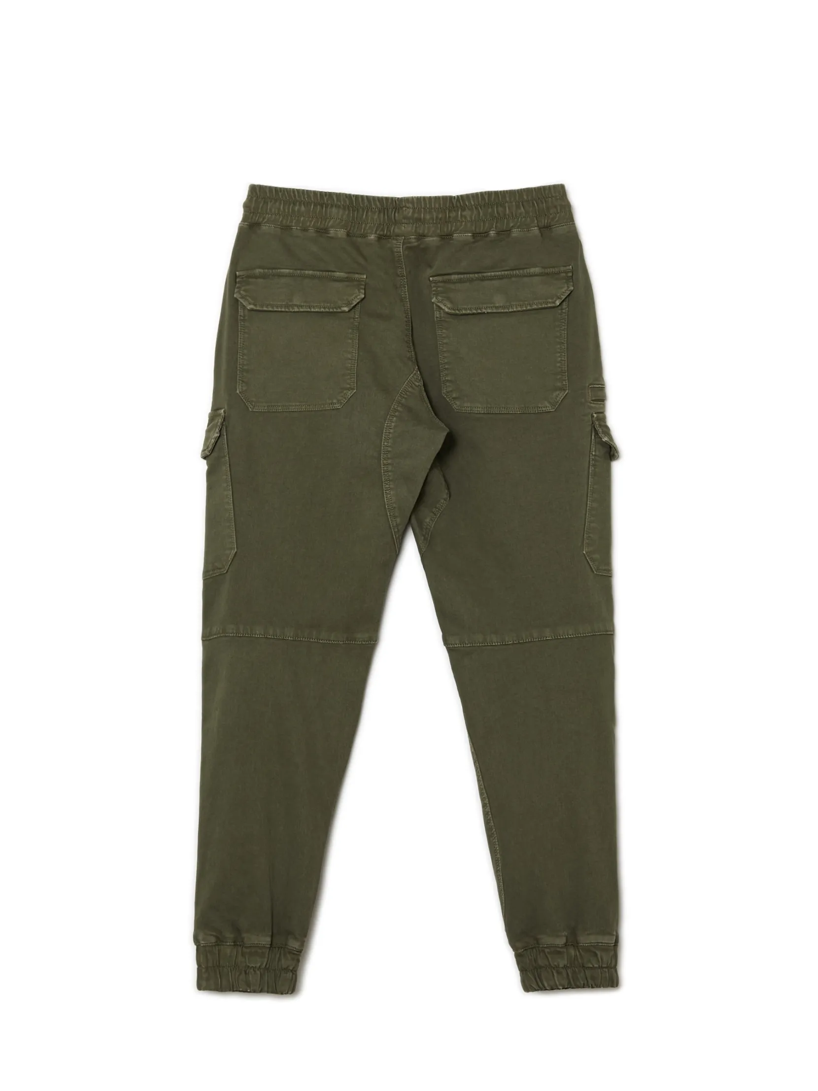 Outlet Zielone joggery cargo Spodnie