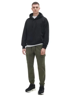 Outlet Zielone joggery cargo Spodnie
