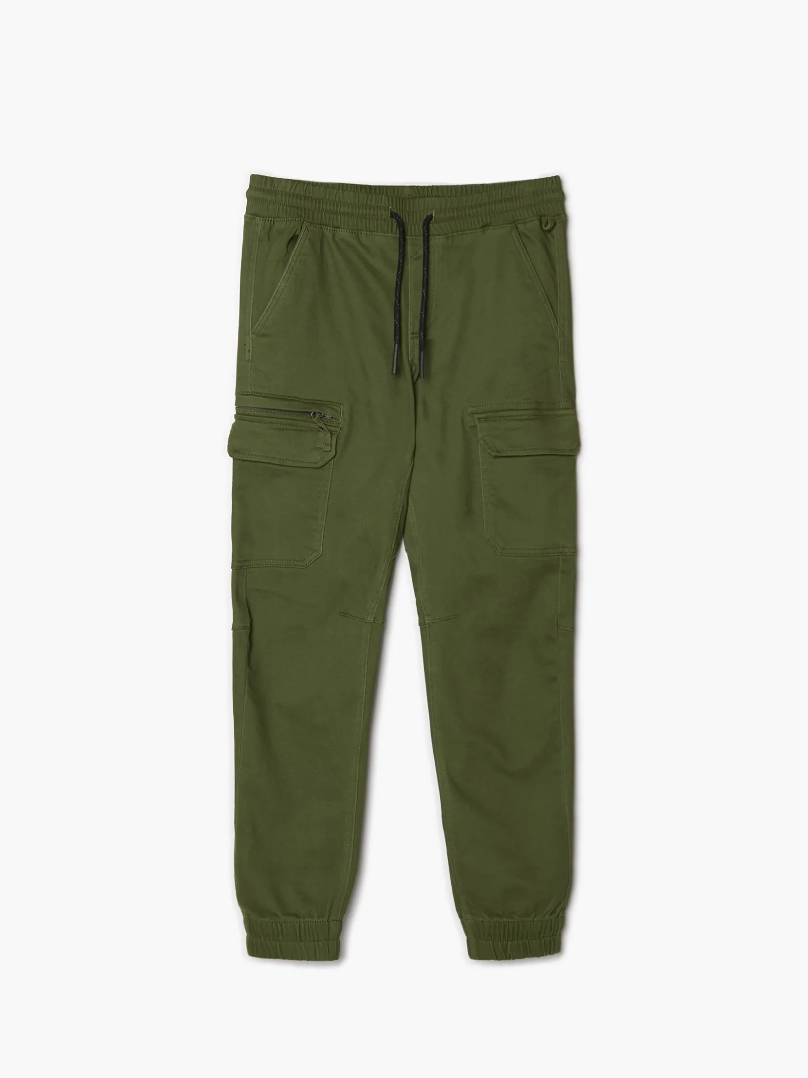 Best Zielone joggery z kieszeniami cargo Spodnie
