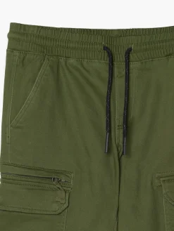 Best Zielone joggery z kieszeniami cargo Spodnie