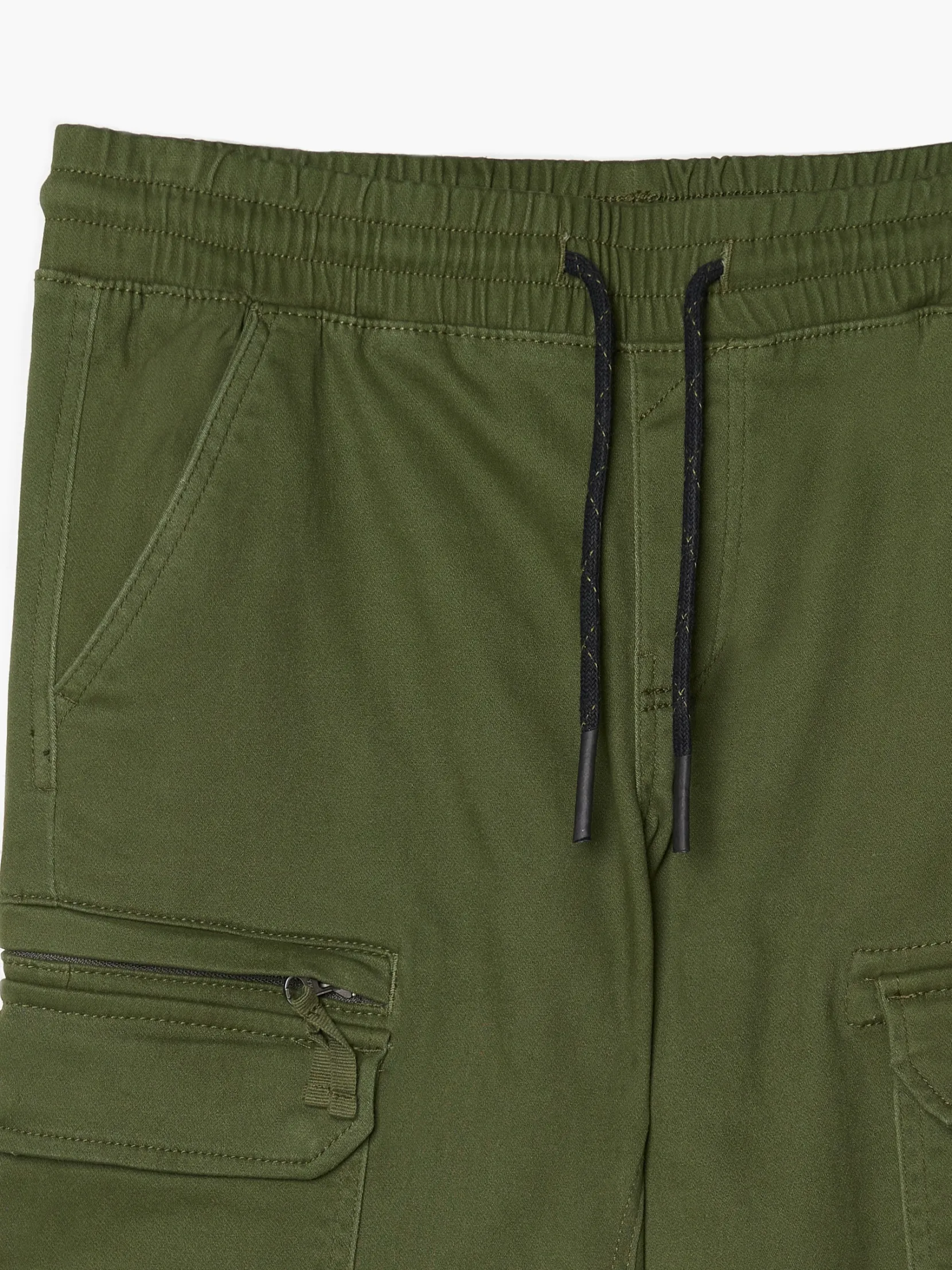 Best Zielone joggery z kieszeniami cargo Spodnie