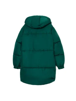Fashion pikowany płaszcz z kapturem Kurtki, Płaszcze