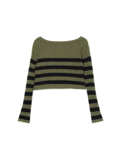 Clearance sweter w czarne paski Swetry